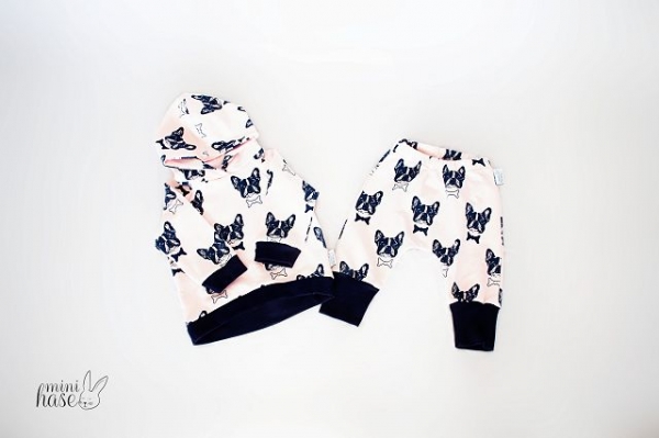 Hoodie Buldogge rosa